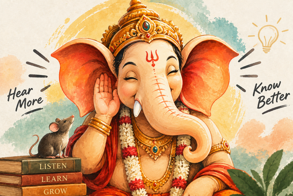 Ganesha's Big Ears Have a Message