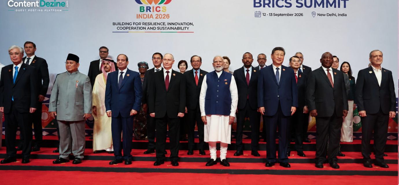 The BRICS summit photoshoot