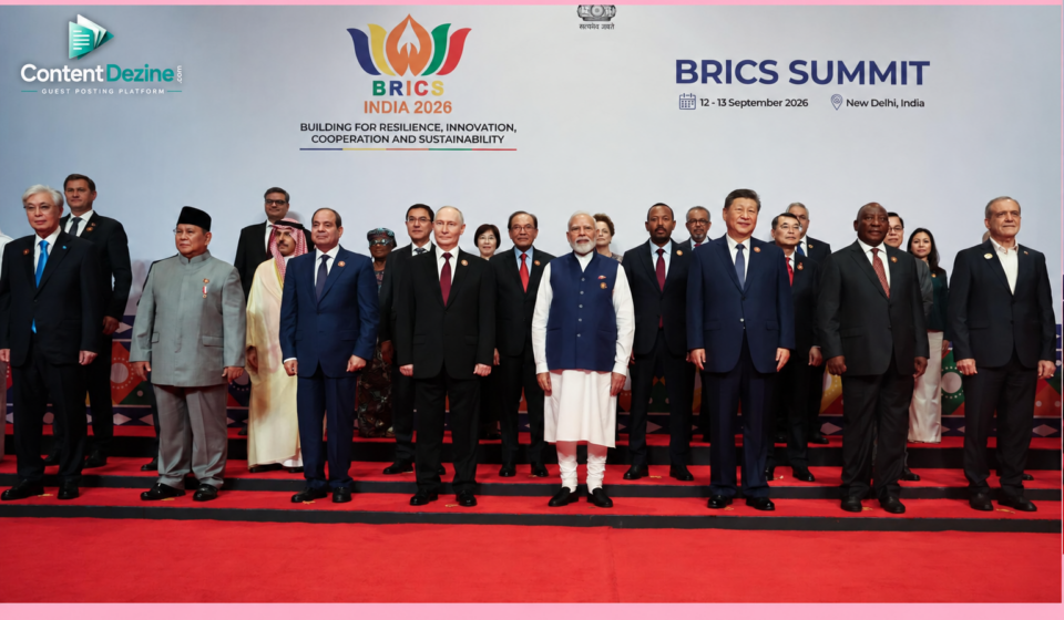 The BRICS summit photoshoot